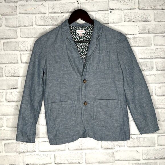 Cat & Jack Lightweight Cotton Denim Jacket Blazer Size Medium 8 - Picture 1 of 5
